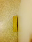 The wood block doorstop