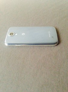 back side view of the phone with no cheese